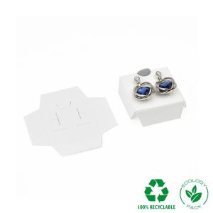Intérieur en carton pour boucles d’oreilles oméga, blanc 35 x 35 x 12 mm IC-41-PO-B