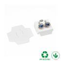 Interior para brincos ómega, branco 35 x 35 x 12 mm IC-41-PO-B