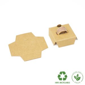 Kartonnen inlay voor ring, kraft 41 x 41 x 15 mm IC-42-K