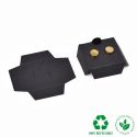 Interior Eco negro para pendientes 35x35x12 mm IC-41-P-N