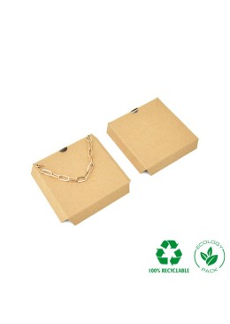 Interior Eco kraft para conjunto y colgante 55x55x13 mm IC-PF2