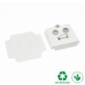 Interior Eco blanco para colgante y conjunto 56x56x12 mm IC-61-B