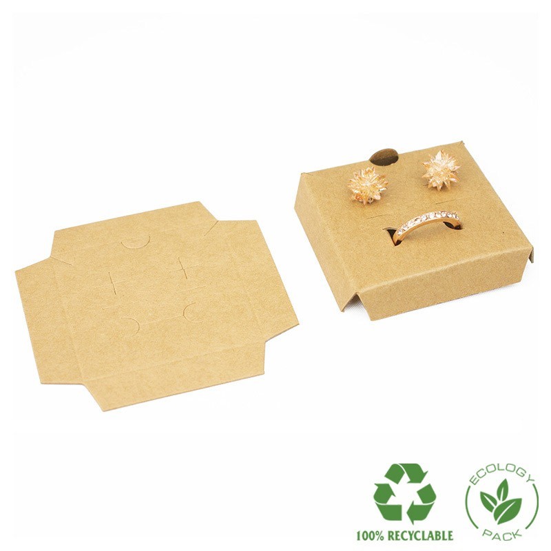Interior Eco kraft para colgante y conjunto 56x56x12 mm IC-61-K
