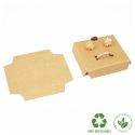 Cardboard pendant and jewelry set insert, kraft 56 x 56 x 12 mm IC-61-K