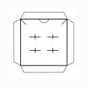 Interior Zip para brincos 55 x 55 x 13 mm IC-PF1-P
