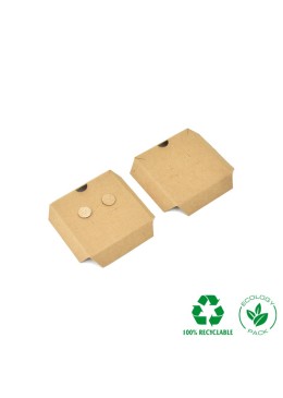Interior Eco kraft para pendientes 55x55x13 mm IC-PF1-P