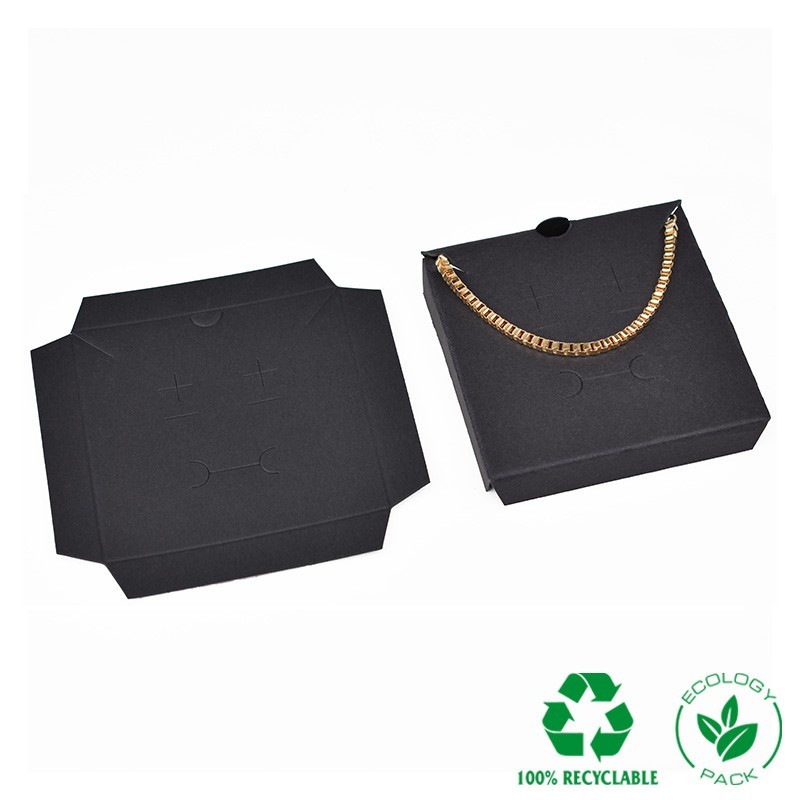 Interior Eco negro para colgante y conjunto 78x78x12 mm IC-81-N