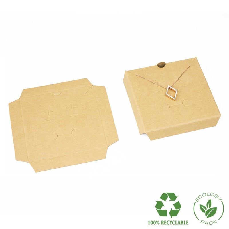 Interior Eco kraft para colgante y conjunto 78x78x12 mm IC-81-K