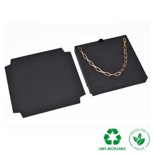 Schwarze Einlage für Halsketten oder Schmucksets 111 x 111 x 12 mm IC-17-N