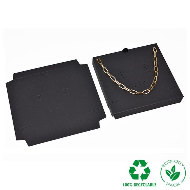 Interno per collana o parure, nero 111 x 111 x 12 mm IC-17-N
