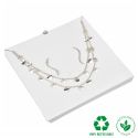 Intérieur en carton pour collier ou parure, blanc 159 x 159 x 12 mm IC-18-B