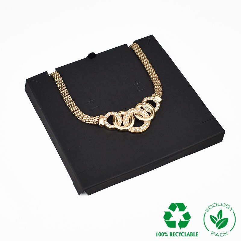 Interior Eco negro para collar o conjunto 159x159x12  mm IC-18-N