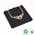 Intérieur en carton pour collier ou parure, noir 159 x 159 x 12 mm IC-18-N