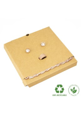 Interior Eco kraft para collar o conjunto 159x159x12  mm IC-18-K