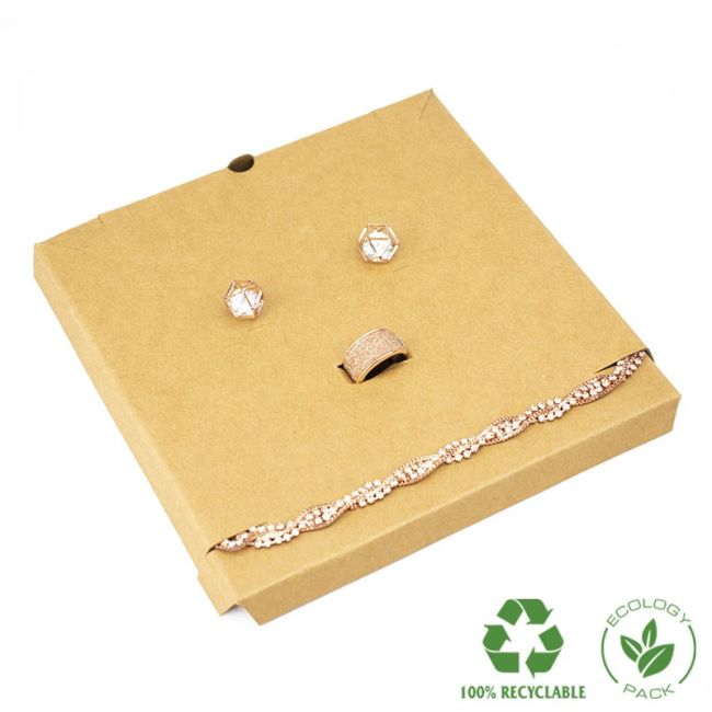 Interno per collana o parure, kraft 159 x 159 x 12 mm IC-18-K
