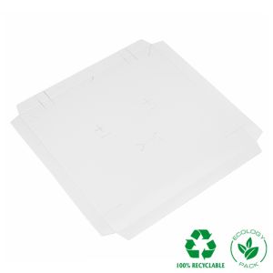 Cardboard necklace or jewelry set insert, white 159 x 159 x 12 mm IC-18-B