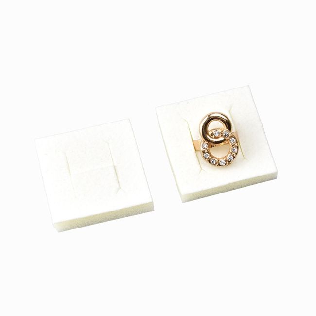 Spugna per anello o orecchini, bianca 45 x 45 mm IE-42-B