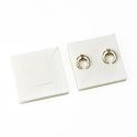 Spugna per parure o ciondolo, bianca 58 x 58 mm IE-61-B
