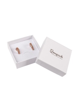 Caja de cartón pendientes de joyería y bisutería  65x65x24 Mm color blanco ip-60
