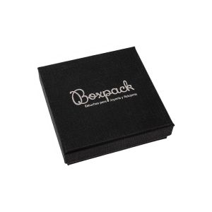 Écrin en carton pour parure ou pendentif, noir 86 x 86 x 24 mm ep-80