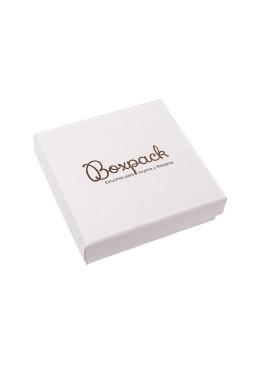 Caja de cartón para conjunto de colgante de joyería y bisutería 86x86x24 Mm color blanco ip-80