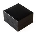 Astuccio in similpelle per orecchini, nero 46 x 52 x 30 mm C-1-P