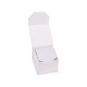Astuccio in cartone per anello o orecchini, bianco 48 x 54 x 40 mm MC-1-B