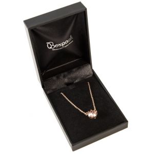 Estuche polipiel negro para colgante 59x79x24 mm. C-3-C