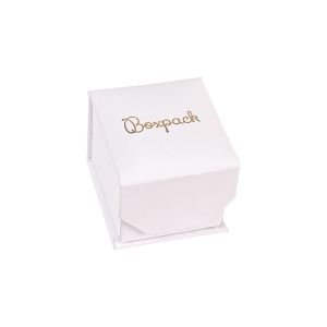 Astuccio in cartone per anello o orecchini, bianco 48 x 54 x 40 mm MC-1-B