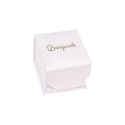 Caja de cartón para anillo o pendientes color blanco 48x54x40 mm MC-1-B