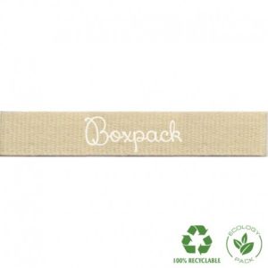 Cinta de algodón personalizada serigrafia de 25 mm de ancho para joyería y bisutería