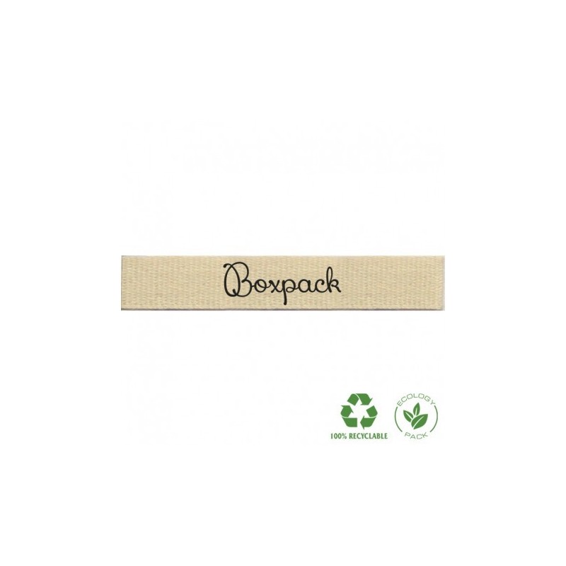 Cinta de algodón personalizada serigrafia de 15 mm de ancho para joyería y bisutería