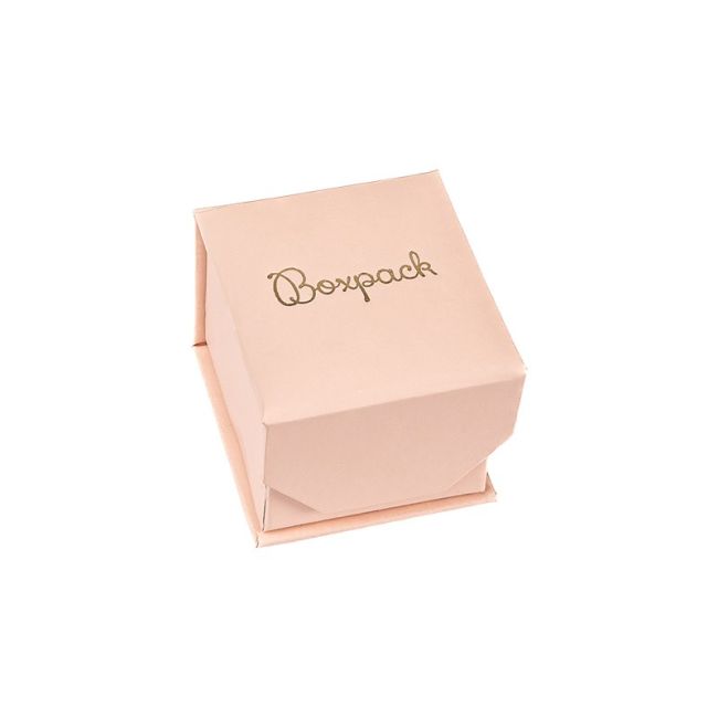 Astuccio magnetico in cartone rosa quarzo per anello o orecchini 48 x 54 x 40 mm MC-1-RC