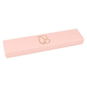 Caja de cartón rosa pulsera extendida de joyería bisutería y joyas 233x53x23 mm. RS-50