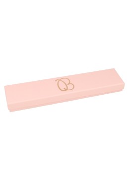 Caja de cartón rosa pulsera extendida de joyería bisutería y joyas 233x53x23 mm. RS-50