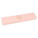 Caja de cartón rosa pulsera extendida de joyería bisutería y joyas 233x53x23 mm. RS-50