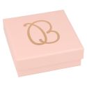 Caja de cartón rosa colgante o conjunto de joyería bisutería y joyas 86x86x33 mm. RS-81