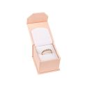 Caja de cartón con imán para anillo o pendientes color rosa cuarzo 48x54x40 mm MC-1-RC