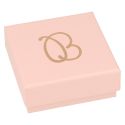 Kartonnen sieradendoosje voor oorbellen of sieradenset, roze 65 x 65 x 29 mm RS-61