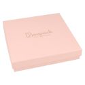 Caja de cartón rosa collar o conjunto de joyería bisutería y joyas 167x167x33 mm. RS-18