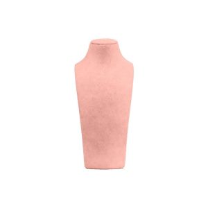 Individuelle Präsentationsbüste mit Mikrofaserbezug für Schmuck cd-c101-mf-98