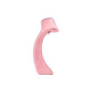 Busto expositor personalizado para joias em microfibra cd-c101-mf-325