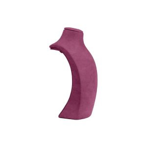 Busto expositor personalizado para joias em microfibra cd-c101-mf-112