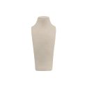 Peto busto display personalizado en microfibra para joyeria bisuteria y joyas cd-c101-mf-297