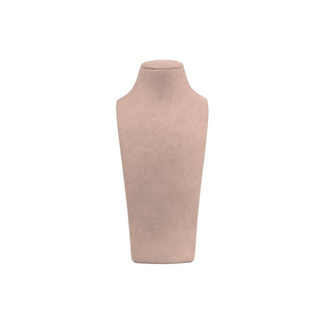 Busto expositor personalizado para joias em microfibra cd-c101-mf-362