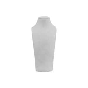 Busto espositore personalizzato in microfibra per gioielli cd-c101-mf-393
