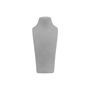 Busto expositor personalizado para joias em microfibra cd-c101-mf-403