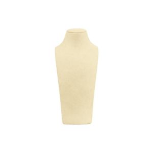 Busto expositor personalizado para joias em microfibra cd-c101-mf-435