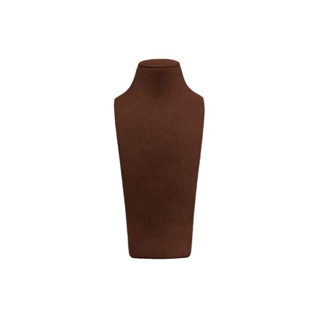 Busto expositor personalizado para joias em microfibra cd-c101-mf-503