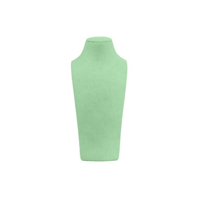Busto expositor personalizado para joias em microfibra cd-c101-mf-545